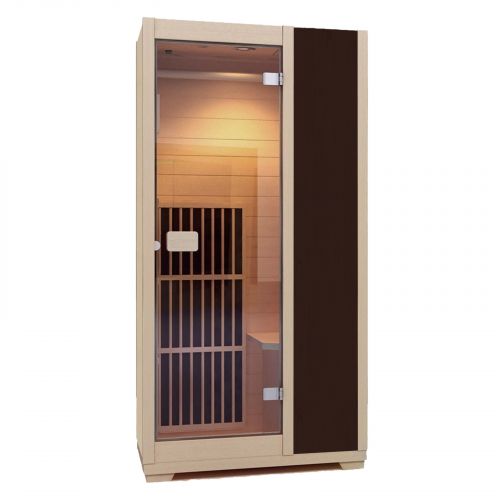 Sauna de infrarrojos Zen para 1 persona - Marrón