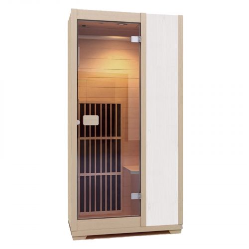 Sauna de infrarrojos Zen para 1 persona - Blanco