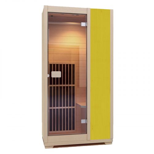 Sauna de infrarrojos Zen para 1 persona - Amarillo